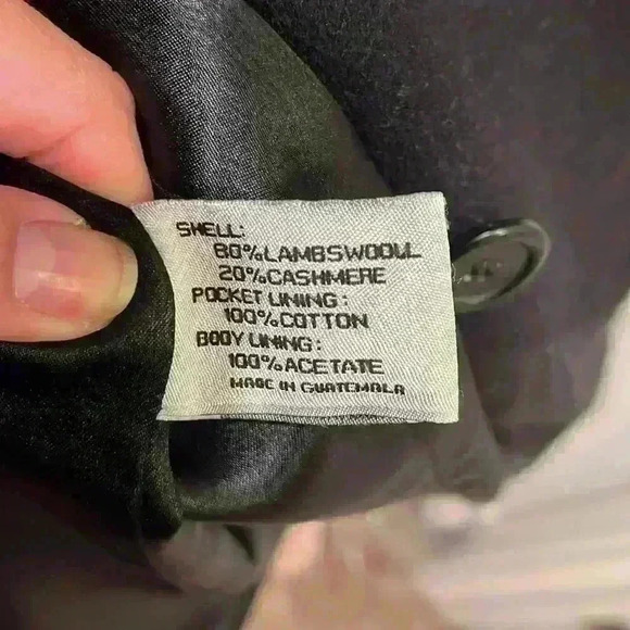 Larry Levine Design Lambswool & Cashmere Peacoat - Picture 10 of 10